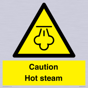 Caution Hot steam